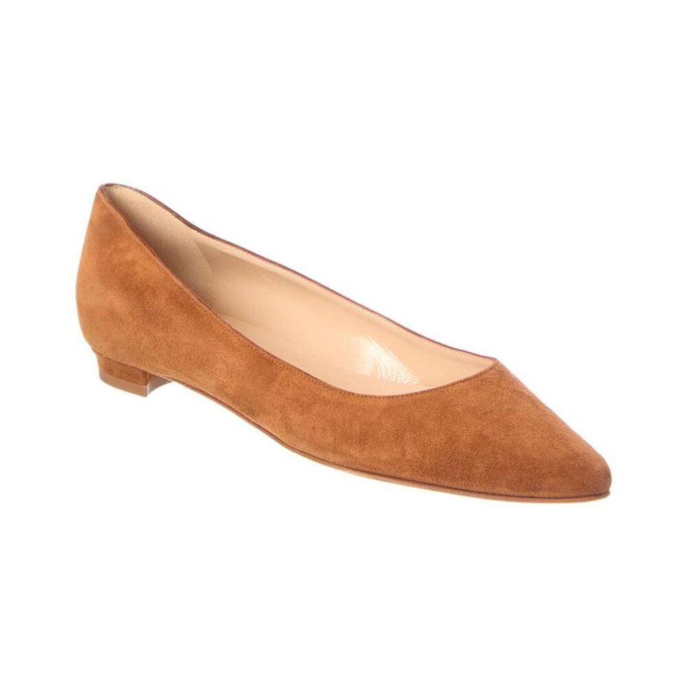 Manolo Blahnik Bb Suede Flat, Brown